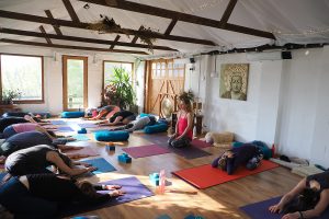 Yoga Class at Forest Retreats Yoga Class at Forest Retreats.